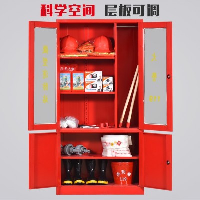 微型消防站工地消防柜消防器材柜存放柜工具柜应急灭火器箱展示柜图2