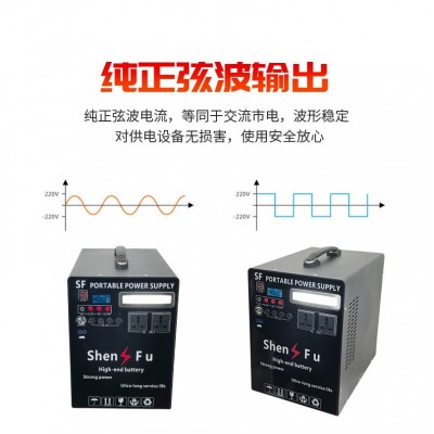 1500W太阳能发电机纯正弦波家用电房车储能发电系统户外应急电源图4