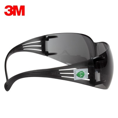 3M SF202AF 防护眼镜防雾防刮擦防尘防冲击防沙墨镜户外作业图4