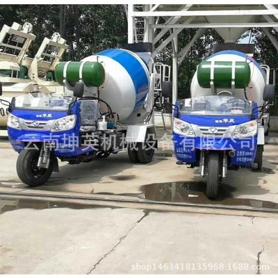 云南小型混凝土运输罐 昆明改装全新混凝土罐车 农用三轮搅拌罐车图5