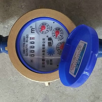 铁头铁壳民用螺翼式自来水表 4分DN15高敏度商用冷热计水器图3