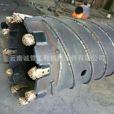 旋挖钻机钻头钻具配件 截齿筒钻 双底捞沙斗 牙轮钻 两瓣钻螺旋钻图3