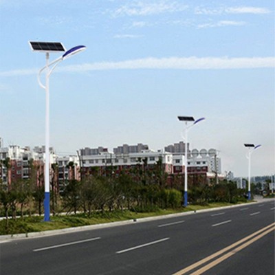 小区道路广场照明太阳能路灯单臂LED路灯感应控制户外照明路灯图3