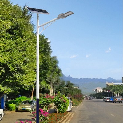 道路照明太阳能路灯单臂照明路灯户外路灯LED光控感应路灯图3