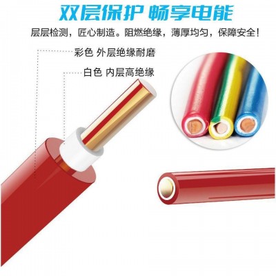 前列BV电线 2.5/4/6/10/16/25国标电线非电源线工业家装铜芯软线图5