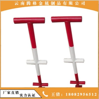 昆明楼梯扶手 建筑工地临时护栏配件 立杆工地钢管临时防护栏立杆