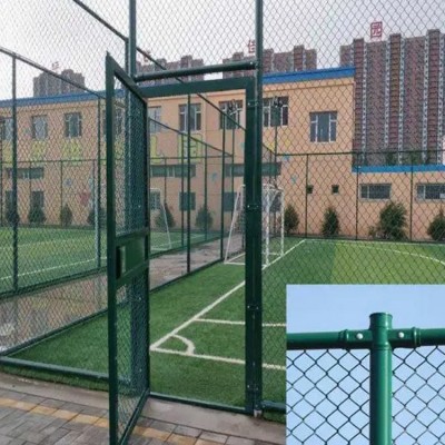 森和定制球场护栏 校园小区活动场地围栏 菱形勾画网栅栏安装图3
