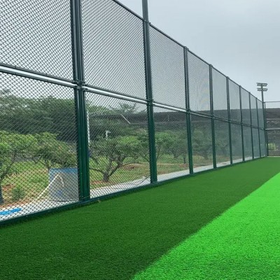 森和定制球场护栏 校园小区活动场地围栏 菱形勾画网栅栏安装图4