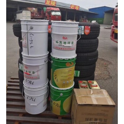 环氧树脂自流平地坪漆 水性涂料定制 厂房停车场地坪工程施工图5