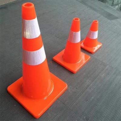 橡胶路锥 停车专用 隔离墩柱 50cm-90cm橡胶圆锥 防腐 道路警示用