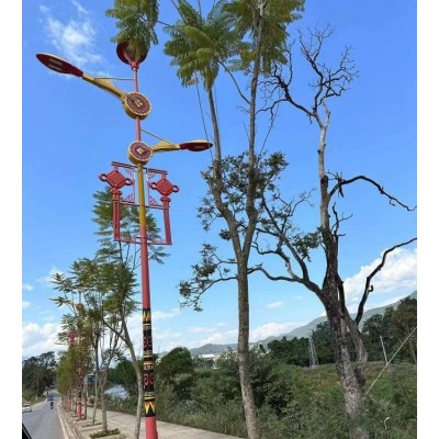 LED民族风照明灯 特色太阳能路灯 小区景区街道市政工程安装图3