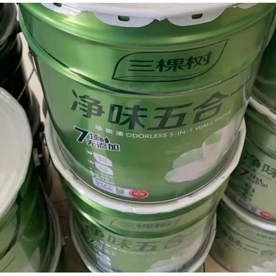 三棵树 高效净味五合一水漆 防霉防潮 抗甲醛 1080打八折送滚筒刷子图4
