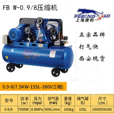风豹空压机 W-0.9/8 小型工业活塞空气压缩机 皮带传动（泵头）图3