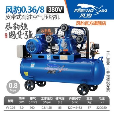 风豹空压机W-0.36/8 工业专用气泵空气压缩机生产直供（泵头）图2
