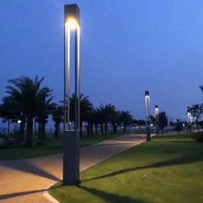 庭院灯 现代简约线条款 铝材 景观灯定制 小区广场使用 12w图2