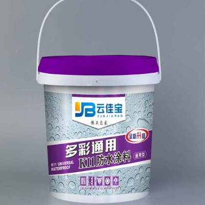 多彩k11通用防水涂料 通用性灰色砂浆 易贴砖卫生间 厨房堵漏