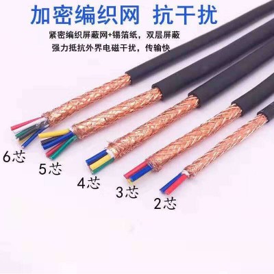 批发控制电缆RVVSP屏蔽线缆通讯信号电缆阻燃无氧铜双绞控制线缆图2