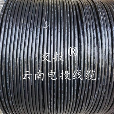昆 明铝芯电缆线4芯16 25 35 50 70平方铝线地埋线三相四线铠装铝电缆图4