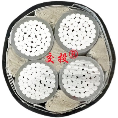 铝电缆35平方 电缆4芯铠装 VLV22 4*35施工电缆基站图4