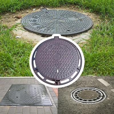 云南昆明球墨铸铁井盖圆形电力通信污水方形窨井雨水井套篦沟盖板图4