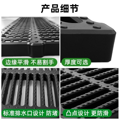 云南不锈钢排水沟盖板雨水篦子树脂排水沟套高分子地沟盖板污水厂图3