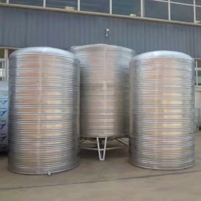厂家直供立式不锈钢冷水箱304圆形不锈钢水箱水塔消防家用冷水箱图3