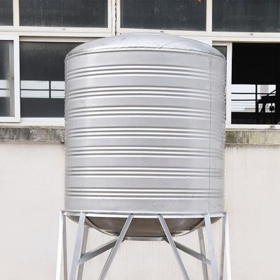 立式不锈钢加厚水箱 2T大容量生活储水罐厂家直供立式圆柱形水塔图4
