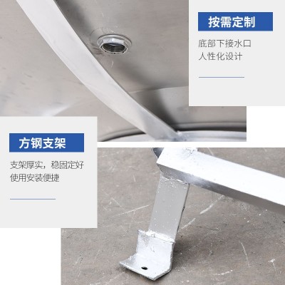 立式不锈钢加厚水箱 2T大容量生活储水罐厂家直供立式圆柱形水塔图2