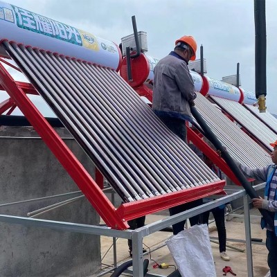 中国红系列一体式家用太阳能热水器 304不锈钢加厚内胆热水器厂家图4