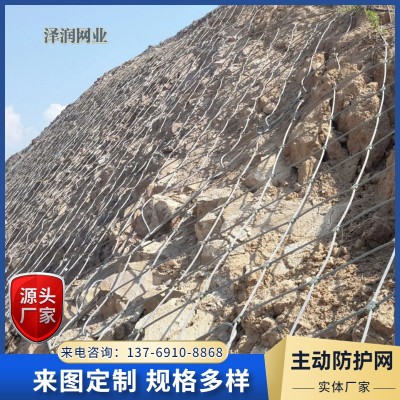 泽润 边坡防护网 SNS隧道口山体落石拦截网 专注生产 支持定制图4