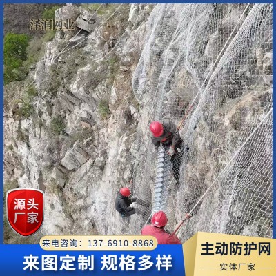 泽润 边坡防护网 SNS隧道口山体落石拦截网 专注生产 支持定制图5
