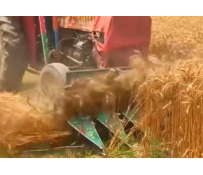不可思议的小麦收割打捆机，一小时收割30亩地
