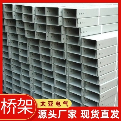 太亚电气 槽式桥架 防火热浸镀锌 镀锌喷塑 大跨距式 厂家直供图2